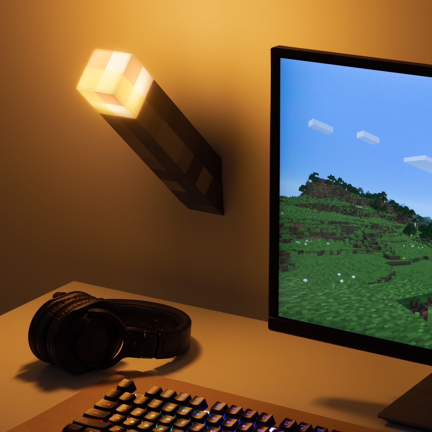 Lampa LED Minecraft