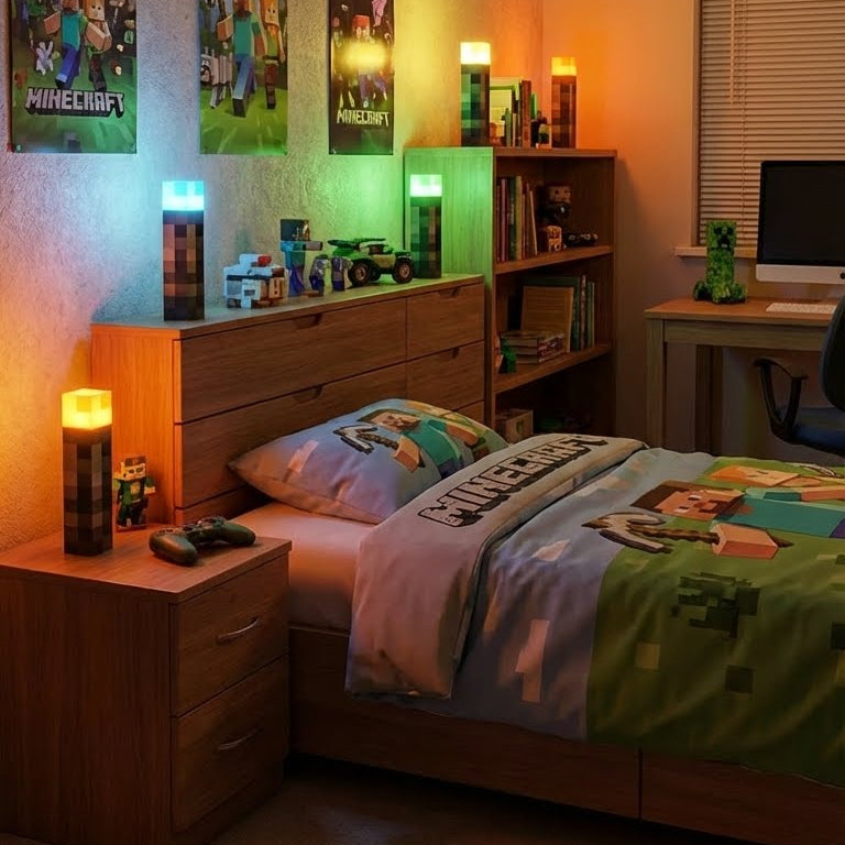 Lampa LED Minecraft
