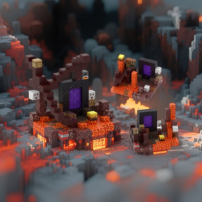 Klocki Magnetyczne Nether