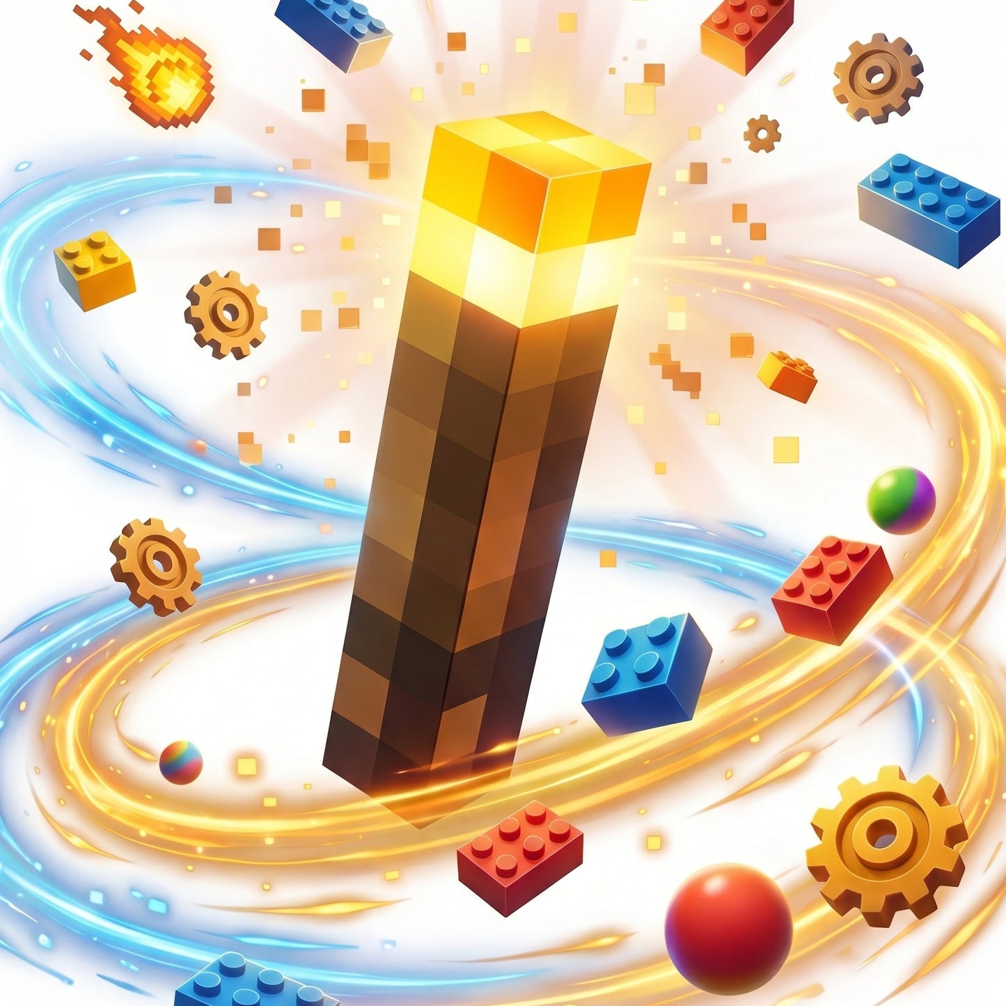 Lampa LED Minecraft